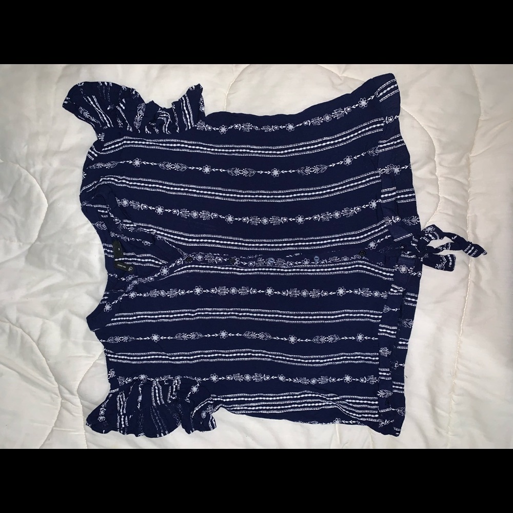 Blue striped shirt